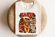 Santa Stop Here Golden Retriever PNG, a Seasonal Illustration by CraftArtStudio (Thumbnail 4 of 4)