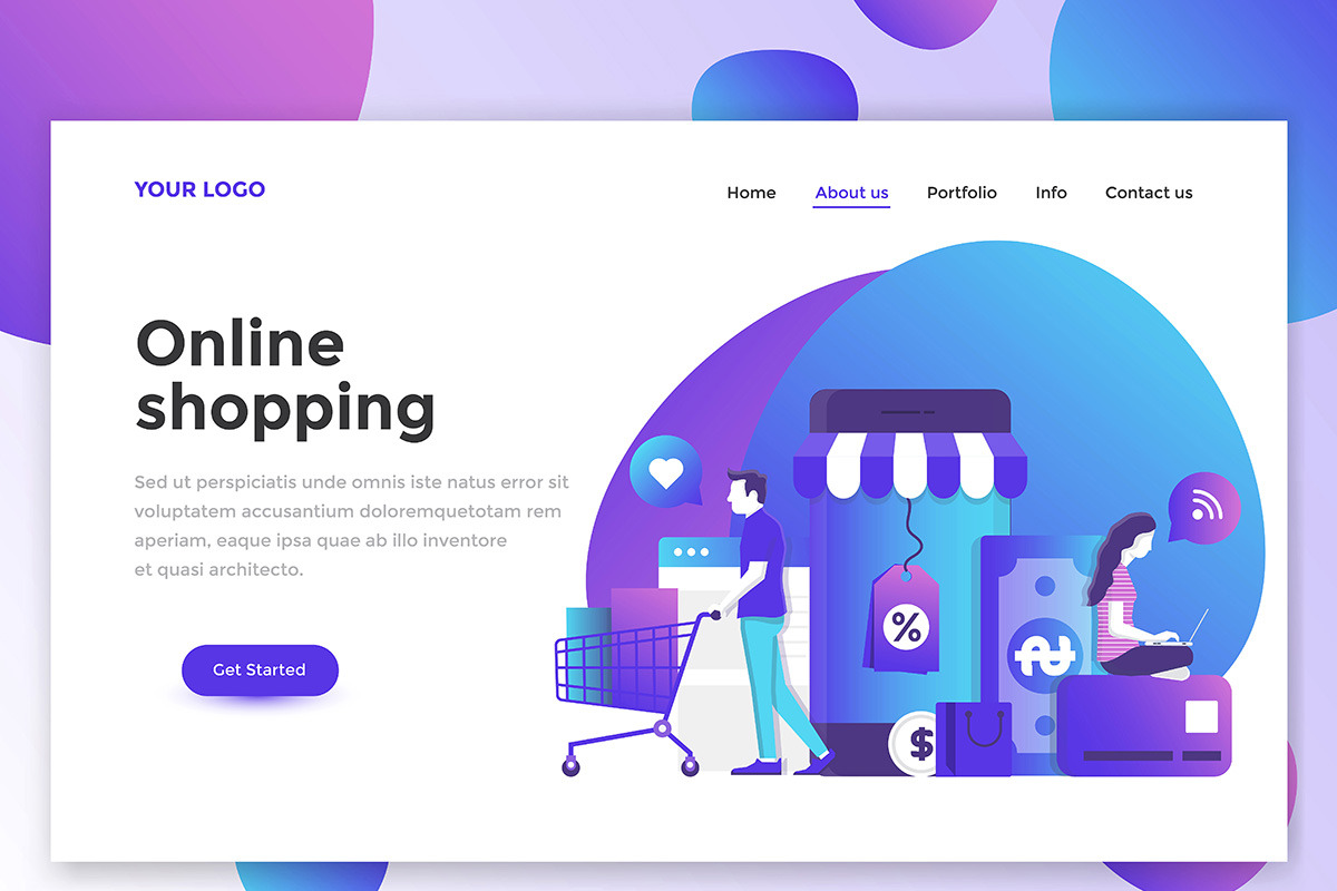 Landing page templates, a Templates & Theme by Creative Graphics (Photo 8 of 12)