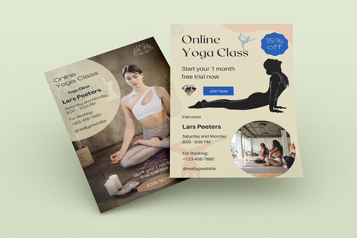 Yoga Class Flyer Template, a Flyer Template by ROJI CREATOR (Photo 3 of 4)
