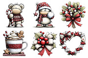 Christmas Clipart Bundle, an Illustration by Daily.Designs (Thumbnail 2 of 5)