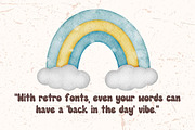 Retro Groovy - Display Handwritten, a Handwritten Font by Charmingbear59.design (Thumbnail 5 of 7)