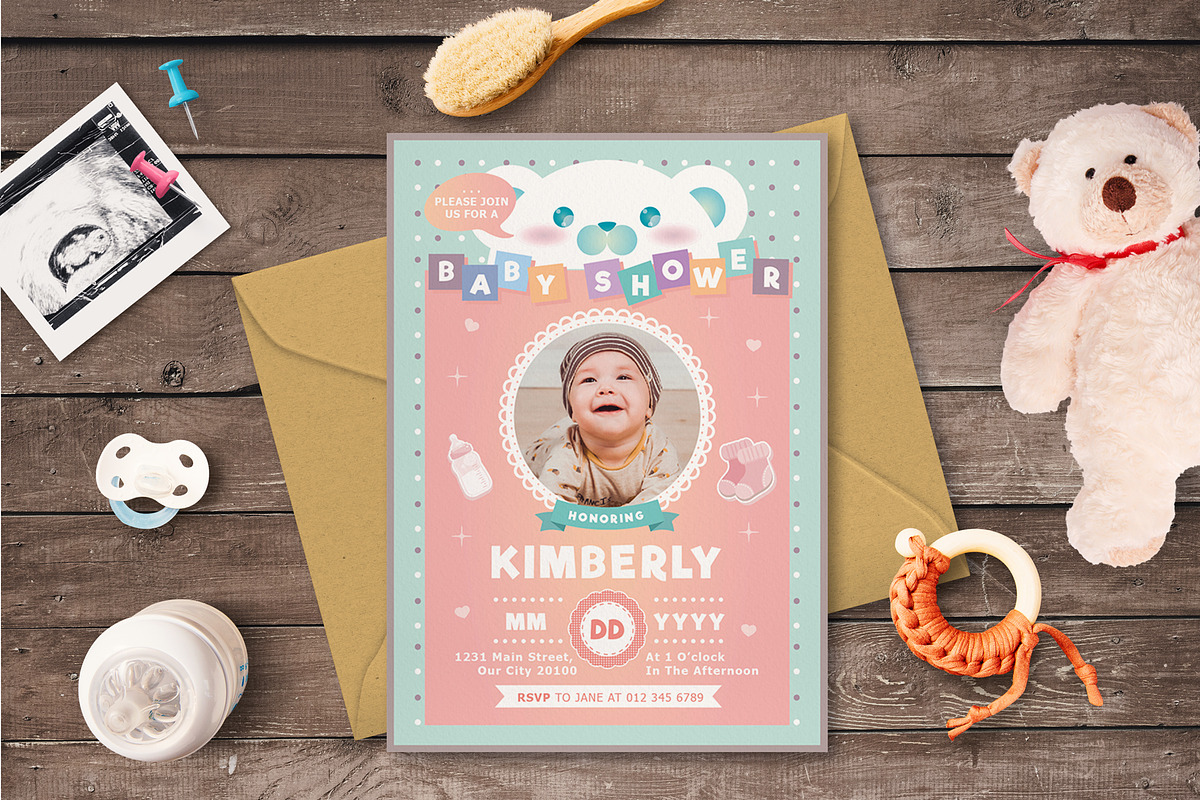 BABY SHOWER INVITATION, an Invitation Template by Totem Invitation House (Photo 2 of 5)