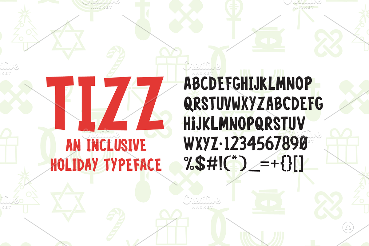 Tizz Holiday Font, a Font by Anthony Grant (Photo 1 of 4)