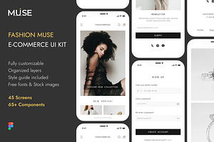 Minimal Ecommerce UI Kit for Figma, an UI Kit Template by UI Muse