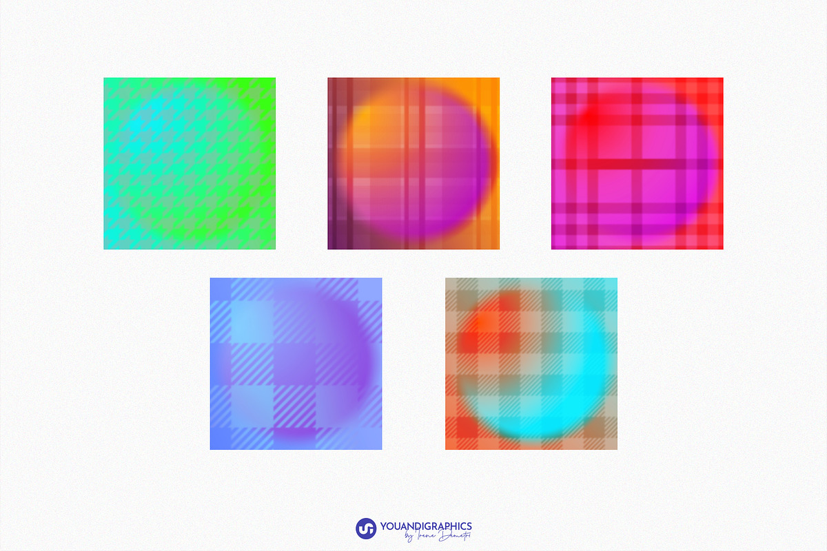 Plaid Gradient Backgrounds, a Background Graphic by Youandigraphics (Photo 11 of 14)