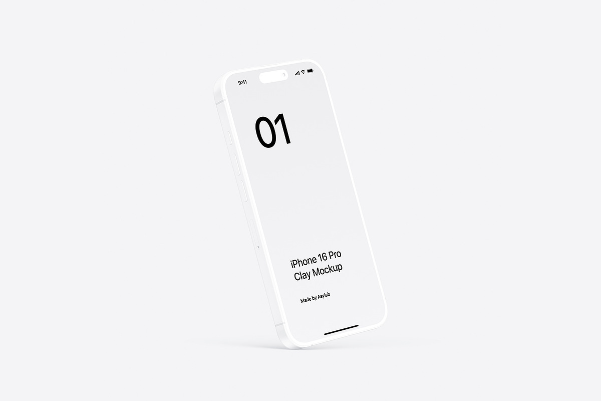 iPhone 16 Pro Clay - 24 Mockups, an iPhone Mockup by Asylab (Photo 45 of 58)