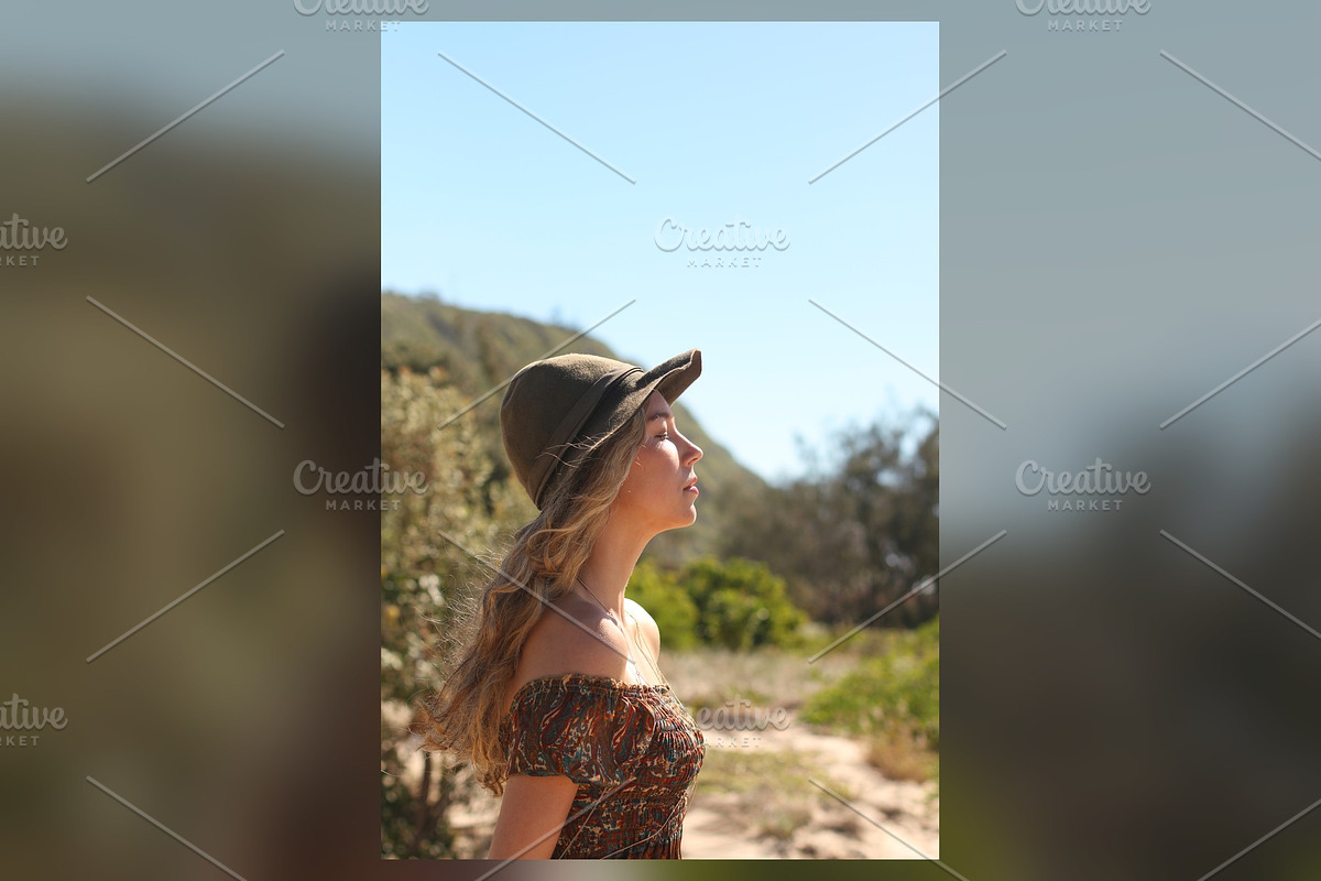 Profile in Hat, Sunny Dunes, a Beauty & Fashion Photo by Chris Joel Campbell (Photo 1 of 2)