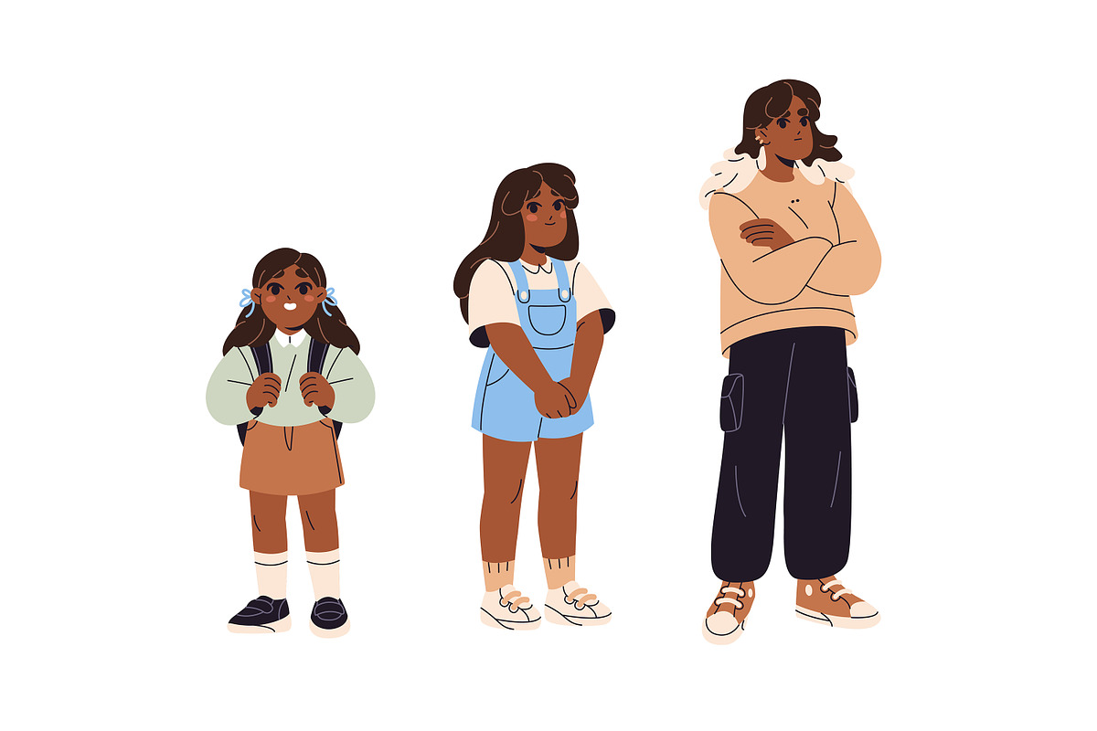Human life cycle set, a Person Illustration by PaperTrident (Photo 4 of 9)