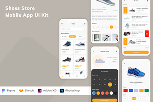 Shoes Store Mobile App UI Kit