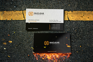 nuclear business card