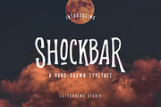 Shockbar - Hand Drawn Typeface, a Font by Letterhend Studio (Thumbnail 1 of 10)