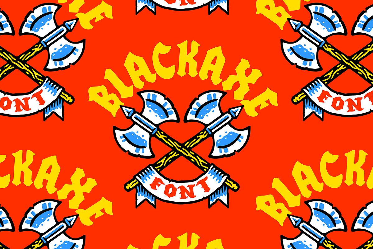 BLACKAXE FONT, a Font by MightySHORT (Photo 3 of 3)