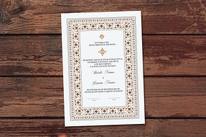 Luxury Floral Nikkah Certificate