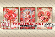 Valentines Valentine cards-1, an Object Illustration by CraftArtStory (Thumbnail 2 of 3)