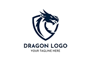 Dragon Powerful Emblem Logo Design, a Branding & Logo Template by Megafox Studio (Thumbnail 1 of 2)