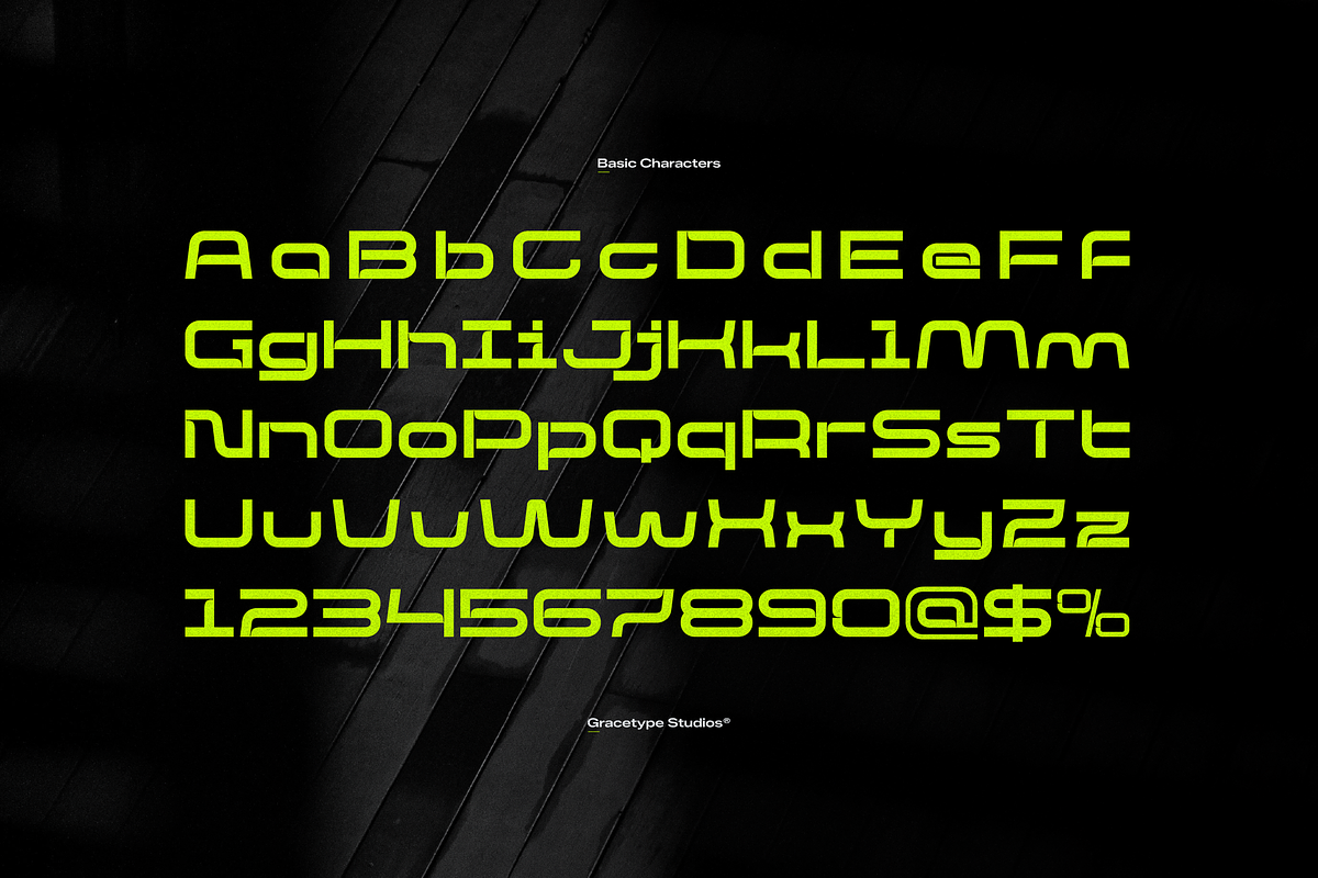 Luroha | Modern Futuristic Font, a Sans Serif Font by gracetype_studio (Photo 10 of 12)