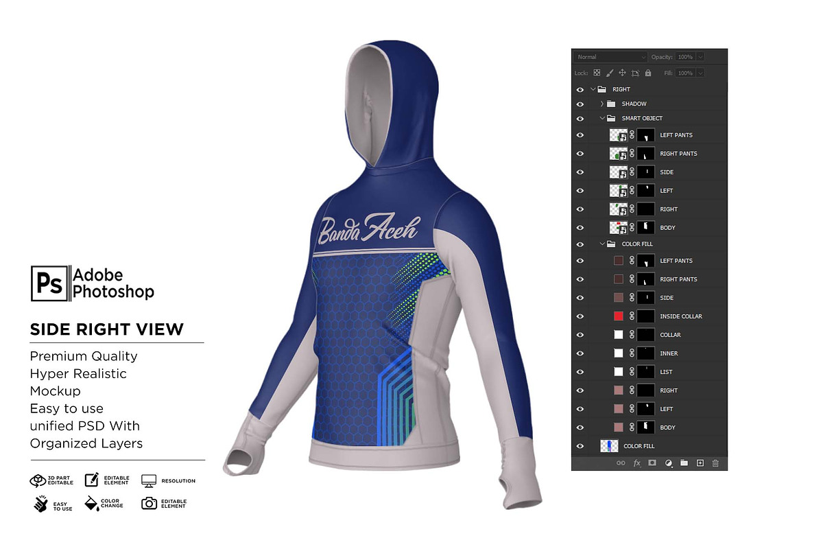 High Running Jersey Hood Mockup, a Shirt Mockup by Nanggroe Scripting (Photo 7 of 9)