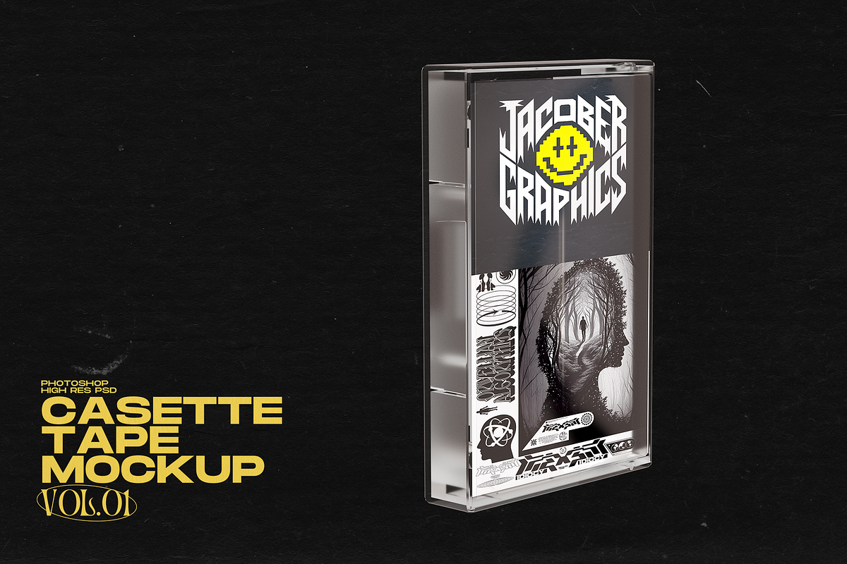 Casette Tape Mockup Bundle, a Packaging Mockup by Jacober Design (Photo 5 of 11)