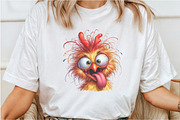 Watercolor Funny Rooster Clipart, a Seasonal Illustration by Rose Art (Thumbnail 3 of 4)