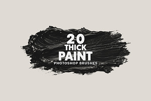 Thick Paint Strokes Brushes
