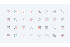 Seo search engine optimization icons, a Technology Illustration by Lemberg Vector