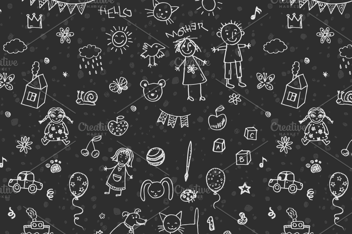 15 kids patterns set, a Pattern Graphic by Hala (Photo 4 of 15)
