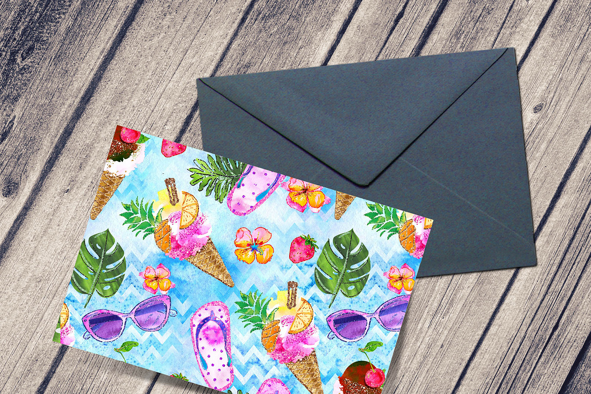 Summer Party Seamless pattern, a Pattern Graphic by Download Graphic Art (Photo 8 of 10)