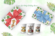 Watercolor safari animals clipart, an Animal Illustration by SavinV (Thumbnail 7 of 8)