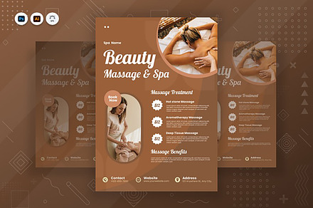 Massage Poster, a Poster Template by Fannan Studio