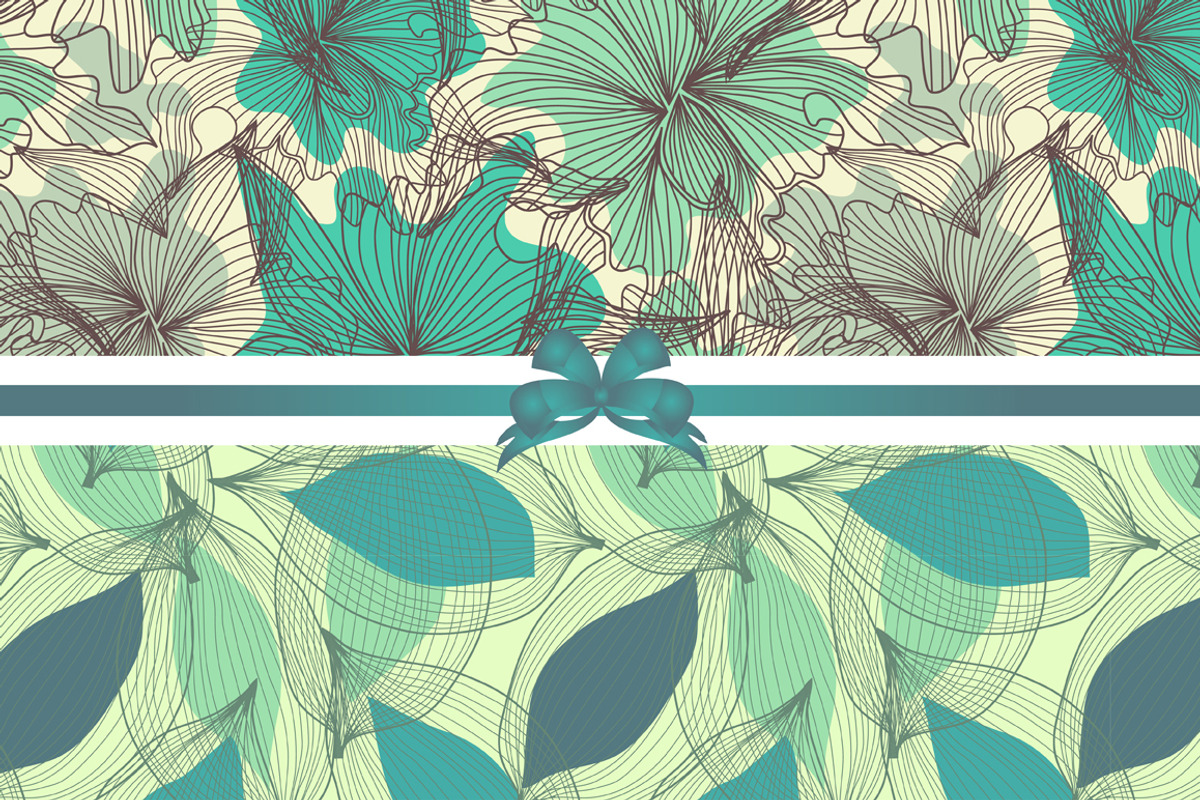 Blue Floral Patterns preview 3