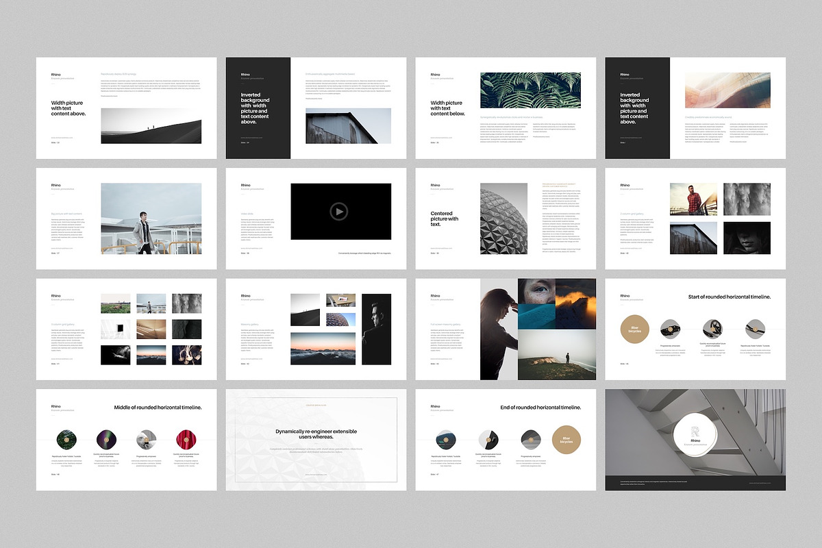 Rhino Keynote Presentation Template, a Presentation Template by Goashape Studio (Photo 2 of 9)