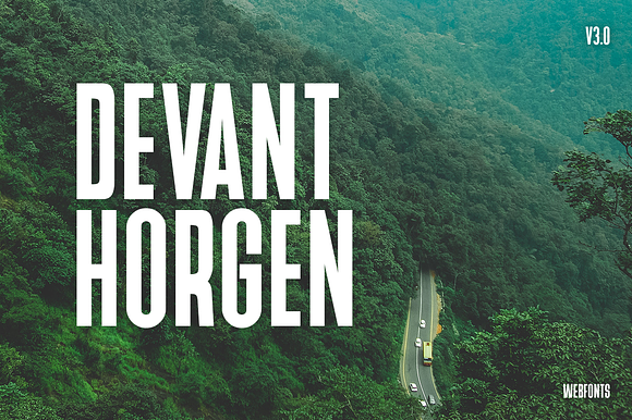 Devant Horgen Premium Typeface V3.0 preview 8