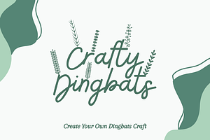 Crownleaf Dingbat, a Symbol Font by Dm Studio