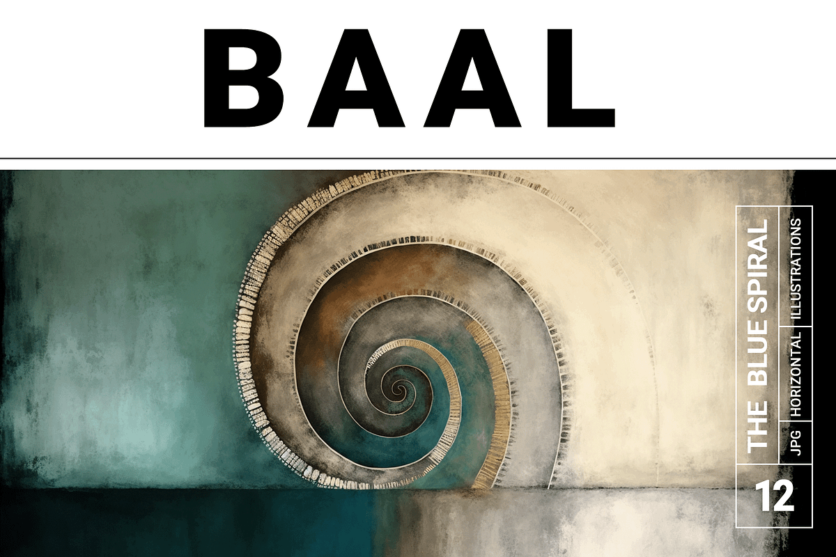 Baal Collection · Blue Spiral, a Texture Illustration by milatovar (Photo 1 of 16)
