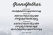 Grandfather - Brush Script, a Script Font by 1871 Project (Thumbnail 5 of 5)