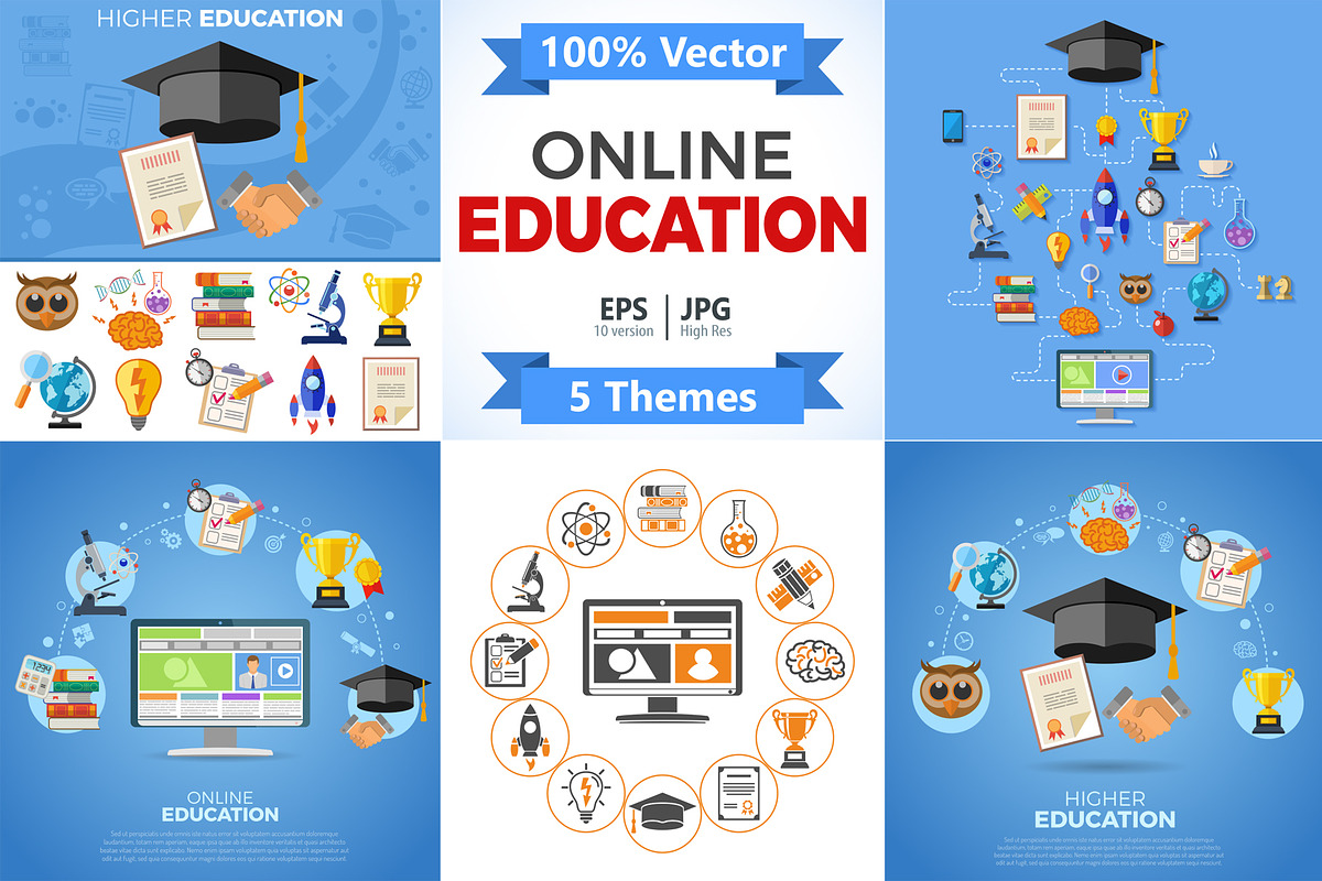 Online Education Concepts, an Education Illustration by TAlex (Photo 1 of 6)
