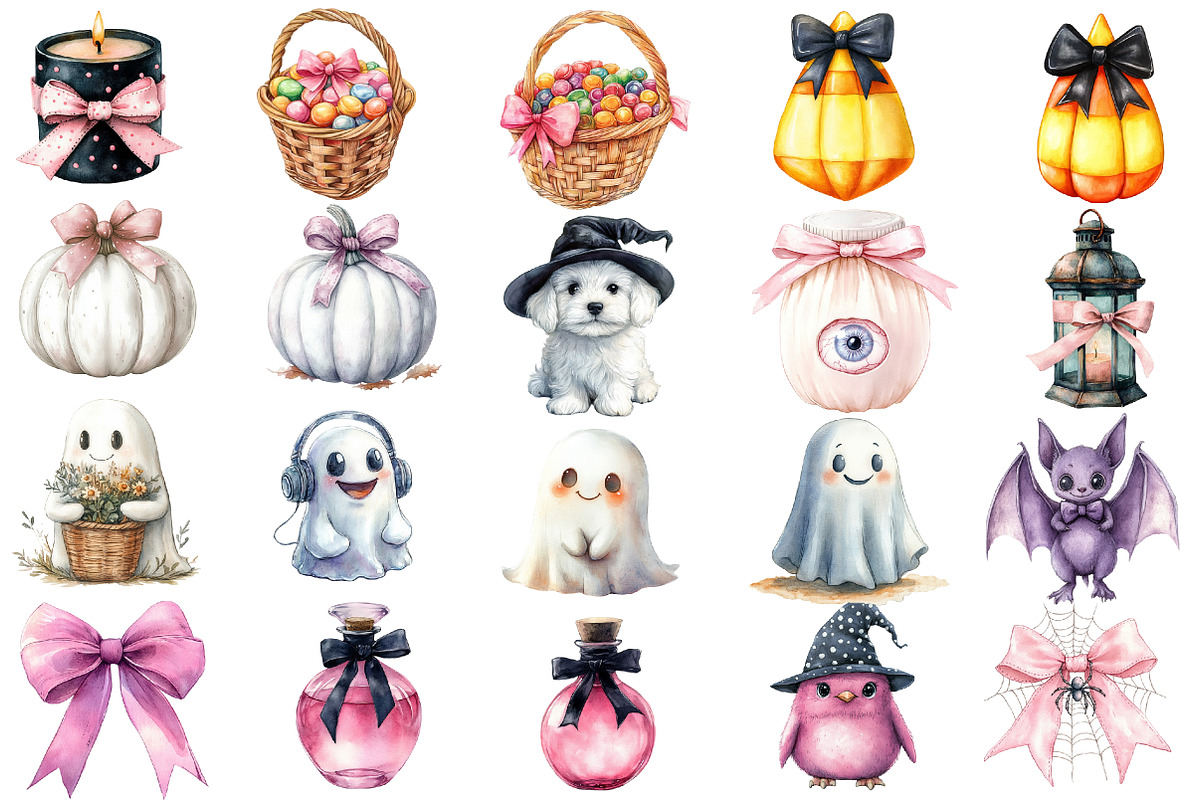 Birthday Watercolor Cliparts, an Illustration by Designworld (Photo 2 of 6)