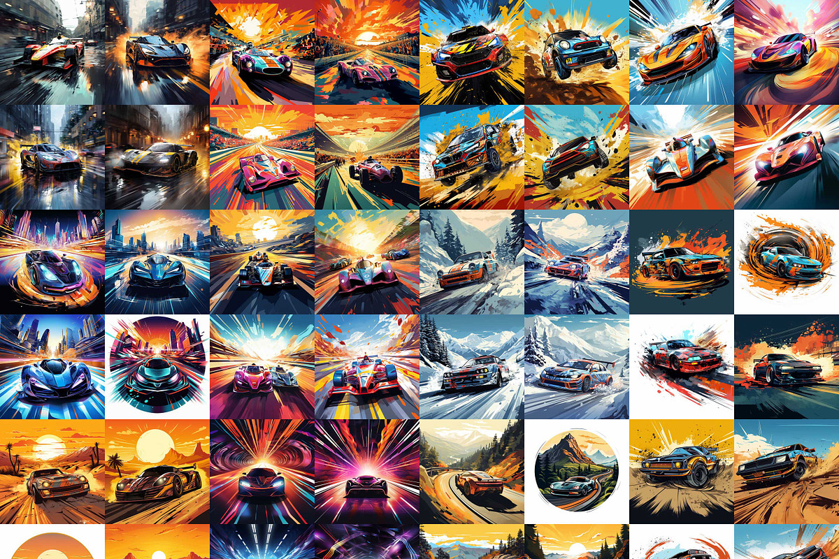 274 Cars Midjourney Prompts, a Transportation Illustration by iHemalaya (Photo 3 of 6)