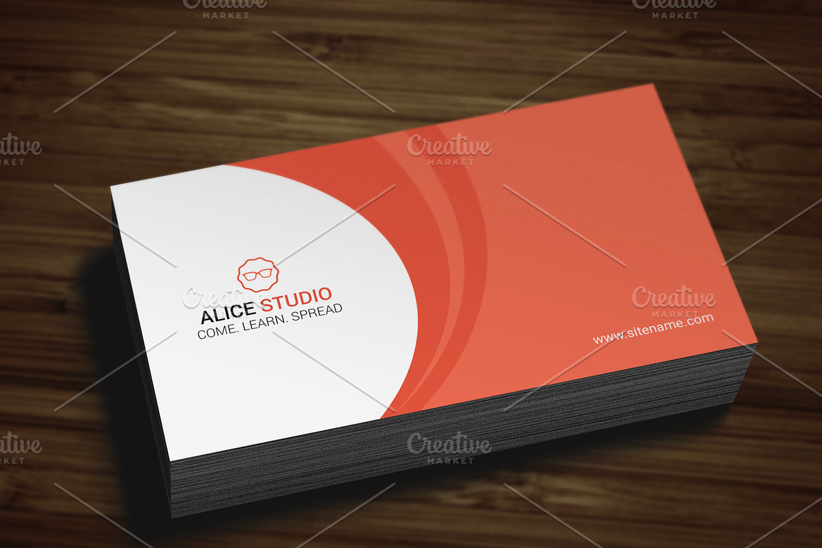 Corporate Business Card Template, a Business Card Template by Alice_s (Photo 6 of 8)