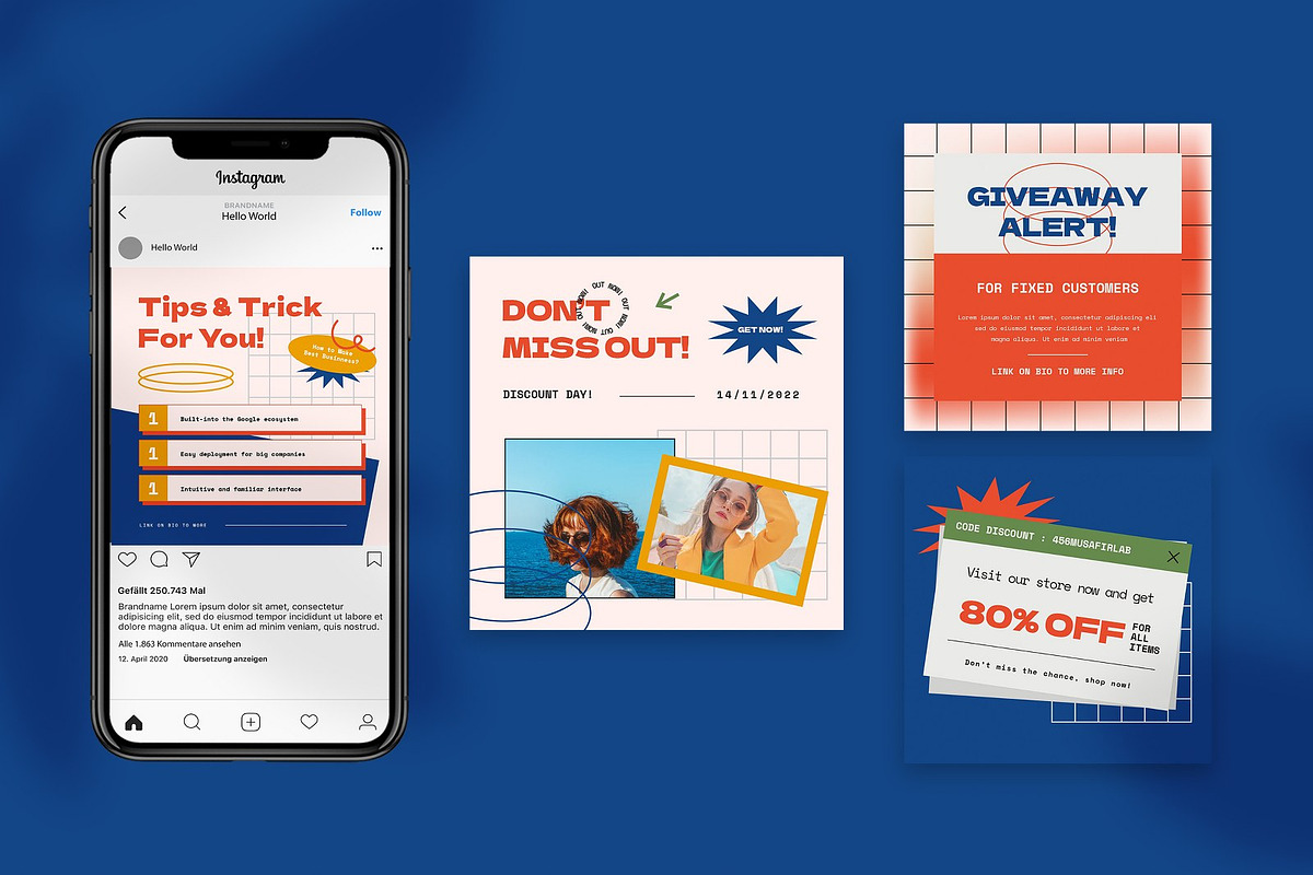 Misretro Social Media Template, a Social Media Template by Annora Studio (Photo 5 of 8)