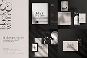 Black & White Stationery Mockup, a Books & Magazine Mockup by CarmineType (Thumbnail 1 of 15)