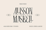 Alison Maskell Modern Serif, a Serif Font by Cruzine (Thumbnail 1 of 8)