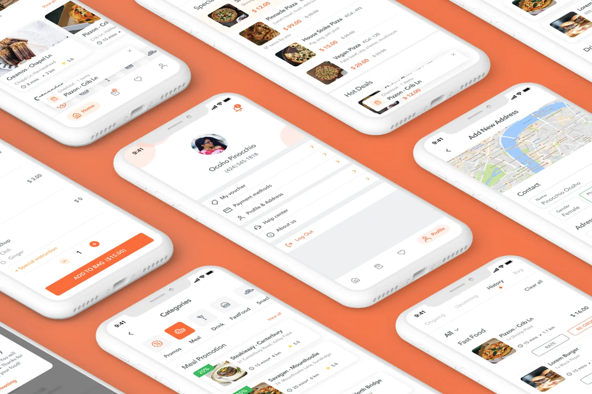 Foodude - Food Delivery App Design, an App Template by Capi Product (Photo 6 of 6)