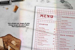 Trendy Food Menu