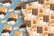 Cute Smore's digital paper pack, a Pattern Graphic by designloverstudio (Thumbnail 2 of 7)