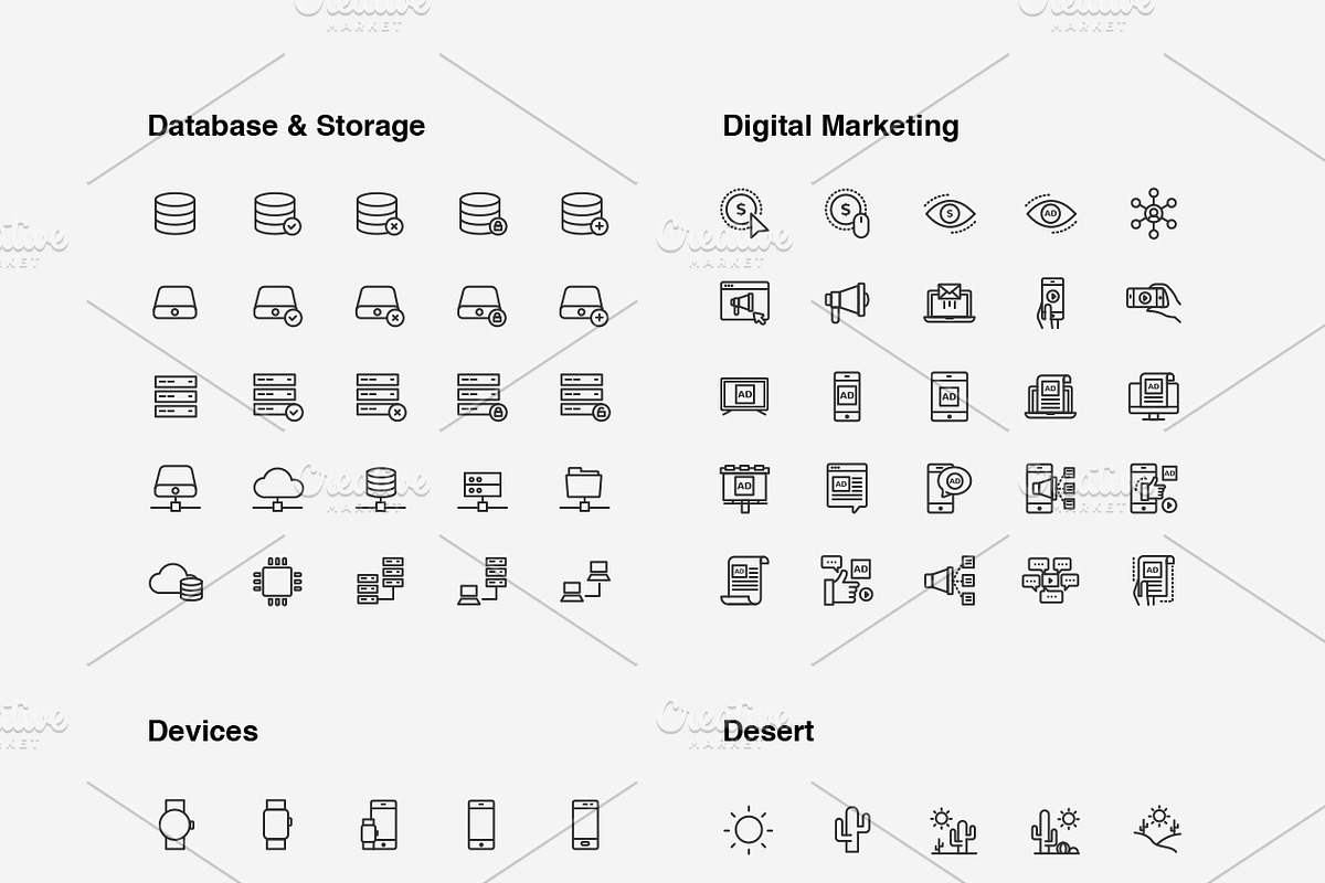 Ultimate Line Icons Pack, an Outline Icon by Graphic Pear (Photo 6 of 22)