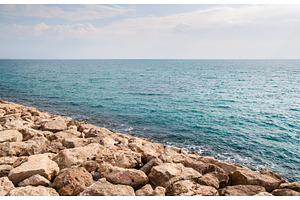 Mediterranean Sea near Menton - France, French Riviera, a Nature Photo by Leonid Andronov
