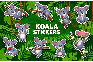 Funny koala bears cartoon characters, an Animal Illustration by Buch&Bee