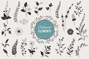 Floral Decorative Elements, a Decorative Illustration by Solana (Thumbnail 1 of 3)
