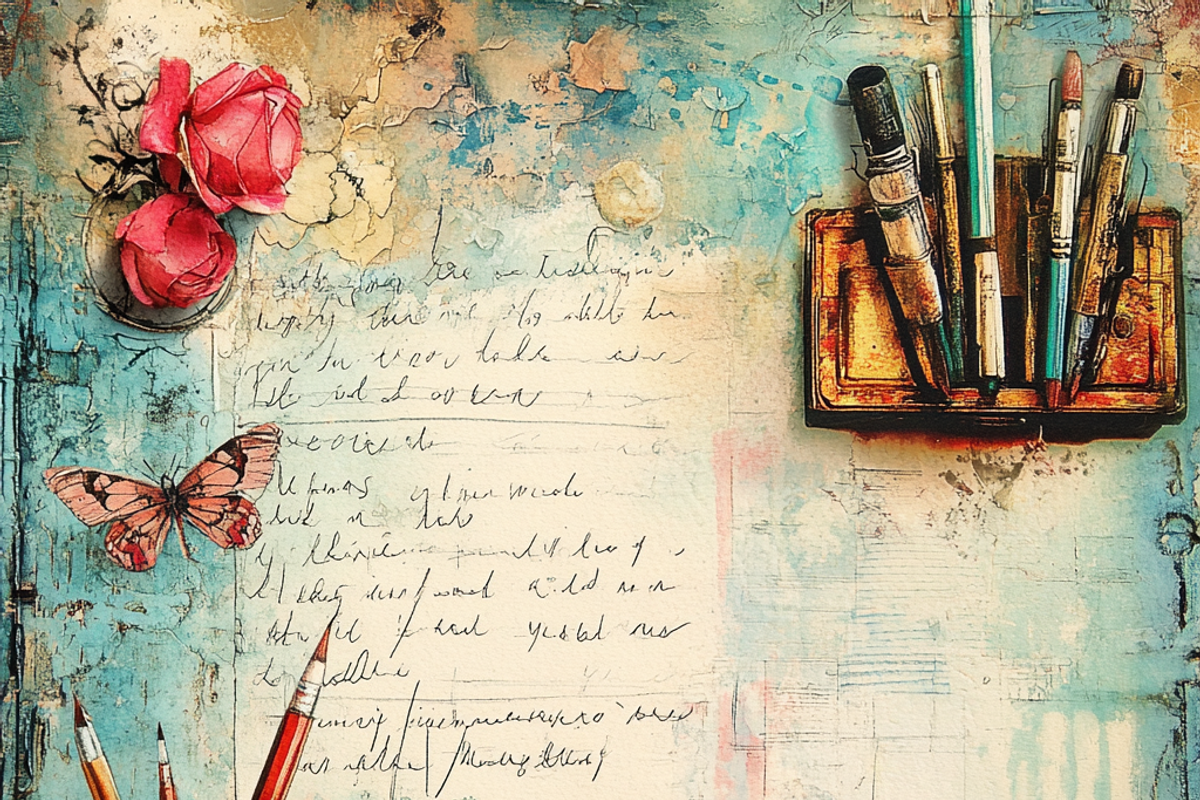 Artistic Notion Workspace Junk Paper, a Background Graphic by Printable Treasure (Photo 2 of 8)
